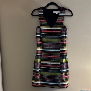 Trina Turk Multicolor Striped Mini Dress